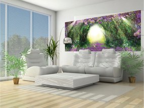 Flizelin fotótapéta Virágos ösvény Provence és öko stílus 250x104 +ragasztó