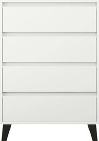 Komód, fehér, BOGAN NEW 4S70