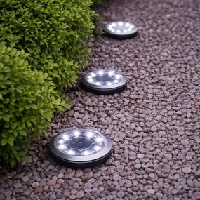 Zaparkorun Napelemes kerti LED lámpák - 8 LED - hideg fehér - 4 db