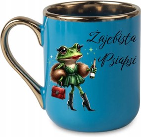 Elegáns prémium kutya bögre barátnőnek 330 Kék