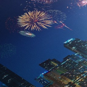 Kép - tűzijáték Miamiban (120x50 cm)