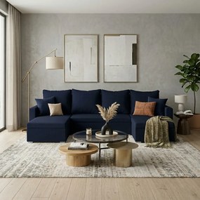 MONDO-U ággyá alakítható sarokkanapé Sötétkék