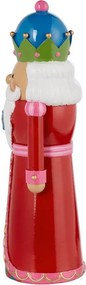 X-MAS dekor figura király piros 20 cm