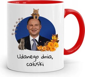 Piros Elnöki Bögre Andrzej Duda Pis Egészség felirattal