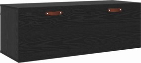vidaXL Fali szekrény Fekete tölgy 100 x 36,5 x 35 cm Faanyag