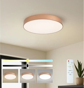 BRILAGI - LED Fényerőszabályozható mennyezeti lámpa POOL LED/60W/230V átmérő 50 cm rézszínű + távirányító