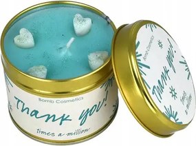 Illatgyertya dobozban Thank You Bomb Cosmetics