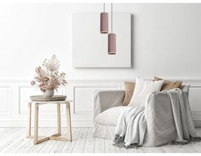 Avalo függeszték 2xE27/60W/230V, 20 cm, rózsaszín/fémes réz