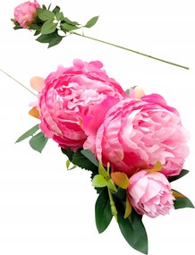 Bazsarózsa Ág Művirág 66cm Rózsaszín Mint Élő Dekoratív Váza Nagy