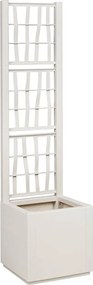 vidaXL Virágbox Fehér 36 x 36 x 140 cm Műanyag