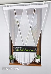 V panelfüggöny Modern panel fekete áttört mintával 150cm FR727-325