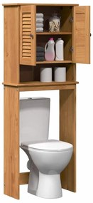 WC Szekrény VIGO mézbarna 60 x 27 x 161 cm Tömör fenyőfa