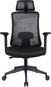 Irodai szék, fekete, teherbírás 150 kg, ROSANO