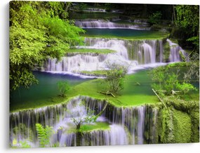 Kép - Huay Mae Khamin vízesések, Kanchanaburi, Thaiföld (70x50 cm)