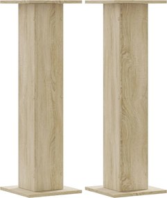 vidaXL 2 db sonoma tölgy szerelt fa növénytartó állvány 30x30x95 cm