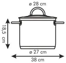 Tescoma VISION fazék fedővel 28 cm, 11 l