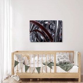 Szürke absztrakció kép (90x60 cm)