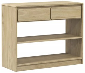 SAUDA tölgyszínű tömör fenyőfa tálalóasztal 89,5 x 36,5 x 73 cm