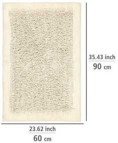 Krémszínű textil fürdőszobai kilépő 60x90 cm Sidyma – Wenko