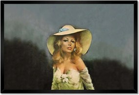 Poszterek keretben 60x40 Brigitte Bardot Kalap