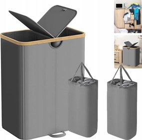 Szennyestartó Kosár Fedéllel Ruhatároló 150L Fedéllel Magas 70cm