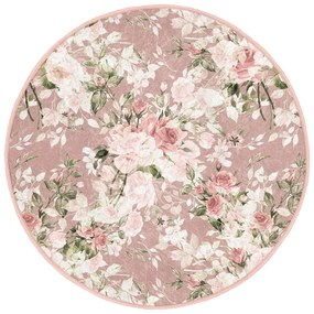 Világos rózsaszín mosható-robotporszívóval tisztítható kerek szőnyeg ø 80 cm Comfort – Mila Home