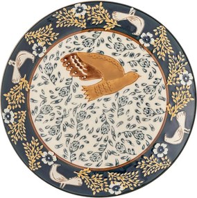 Kék kőedény desszertes tányér ø 16 cm Hezha – Bloomingville