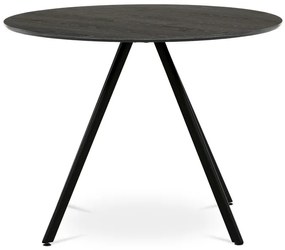 Kerek étkezőasztal 100x100cm, laminált, szürke tölgy, HT-R5010 GREY