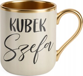 Prémium Bögre Arany Ecru Főnök Bögre Főnök Ajándék Munka