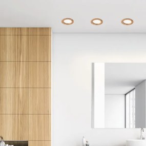 LED Beépíthető lámpa WOODY SPOT LED/12,5W/230V 4000K tölgy ø 16 cm