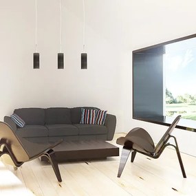 RENDL SANSSOUCI I závěsná matná černá 230V E27 42W