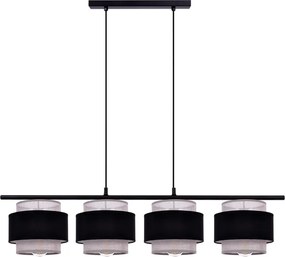 KAJA K-5173 ETELA Fekete Színű Függeszték 4xE27 15W IP20