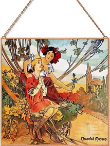 Alfons Mucha - Chocolat Masson üvegkép, falikép