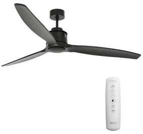 Lucci air 210508 - Mennyezeti ventilátor AIRFUSION AKMANI paulownia/fekete + távirányító