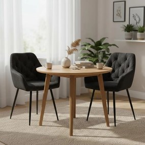 AVENBERG LOREN Étkezőszék szett - 2 db, fekete