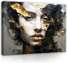 Vászonkép Nő Arc Absztrakt Modern Vászon Fal Nappali 120x80