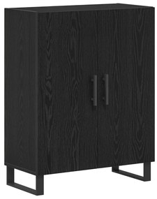 Highboard Fekete Tölgy 69.5x34x180 cm Mérnöki Fa