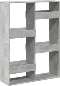 vidaXL betonszürke szerelt fa könyvespolc 100 x 33 x 135 cm