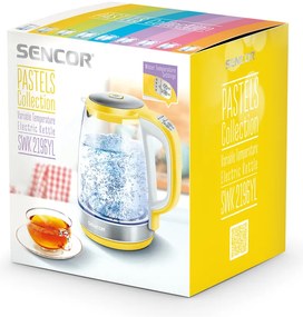 Sencor SWK 2196YL gyorsforraló termoszkontrollal,2 l, sárga