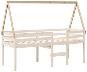 tömör fenyőfa gyerekágytető 209 x 85,5 x 88 cm
