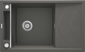 Magnetic gránit mosogató_metál antracite_1 medence+csepegtető