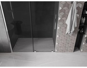 Mexen Velar, tolózuhanyajtó nyitáshoz 160 cm, 8mm szürke üveg, króm, 871-160-000-41-01