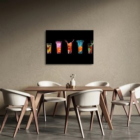 Az italok képe (üvegen) (70x50 cm)