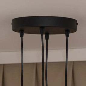 Kábeles függőlámpa GAMBIT 4xGU10/10W/230V fekete