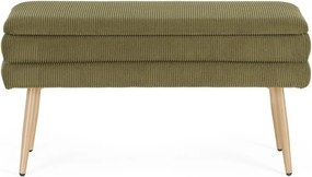 Zöld párnázott pad Olga – Bizzotto