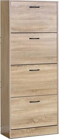 Cipőtartó barna színben, MDF kivitelben ABO-G1018 OAK