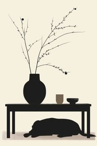 Poszter 30x45cm Pihenj Psino