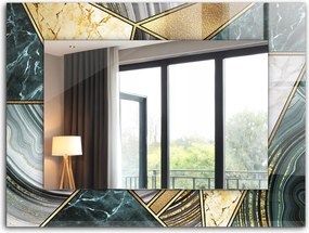 Loft függő tükör nyomott mintával 80x60 cm Absztrakt geometrikus minták