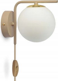 Fali lámpa bézs kapcsolóval és csatlakozóval G9 564-KPW Gray Beige