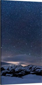 Vászonkép Kozmosz Természet Hegyek a hóban Természet Csillagászat 60x120